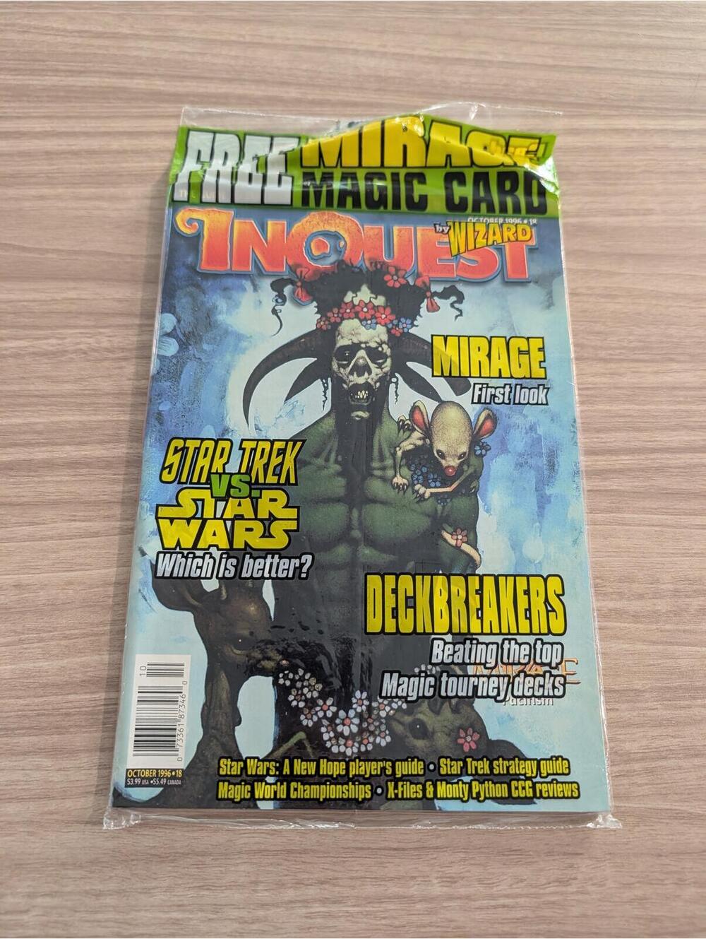 InQuest Magazine October 1996 Issue with Magic Cards